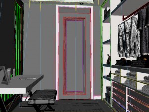 panorama classical family luxury cloakroom 02 3D मॉडल