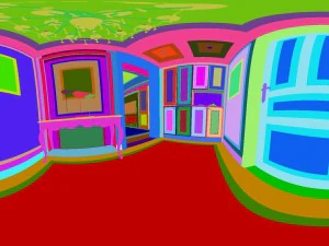 panoramic neo-classical family entrance corridor 3D Model