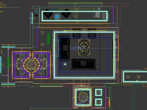 panoramic neo-classical family entrance corridor 3D Model