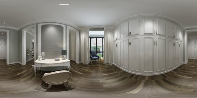 panoramic neoclassical family study room 03 3D मॉडल .c4d .max .obj .3ds .fbx .stl .blend 