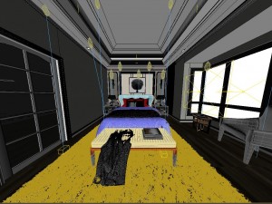 panoramic neoclassical family study room 03 3D मॉडल