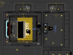 panoramic neoclassical family study room 03 3D मॉडल