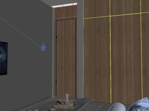 panorama chinese style family bedroom space 01 3D Model