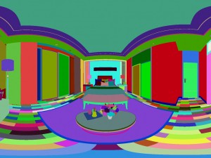 panorama chinese style family bedroom space 05 3D 모델