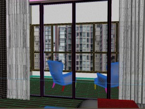 panorama chinese style family bedroom space 05 3D 모델