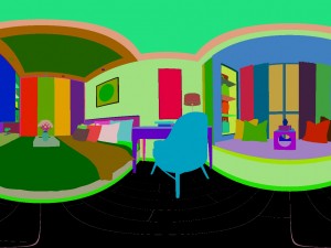panorama chinese style family bedroom space 06 3D Model