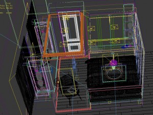 panorama chinese style family bedroom space 06 3D Model