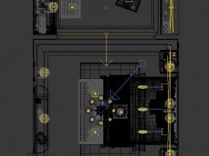 panorama chinese style family bedroom space 07 3Dモデル