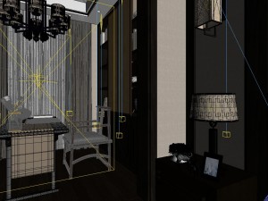 panorama chinese style home bedroom space 08 3D Model