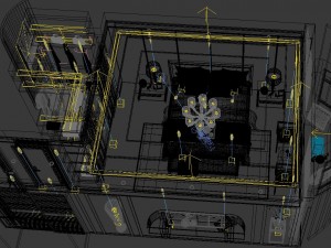 panorama chinese style home bedroom space 09 Modelo 3D