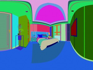 panorama chinese style family bedroom space 10 3Dモデル