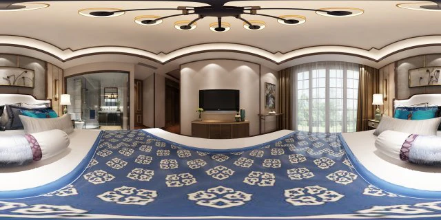 panorama chinese style family bedroom space 11 3D Model .c4d .max .obj .3ds .fbx .stl .blend 