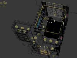 panorama chinese style family bedroom space 11 3D Модель