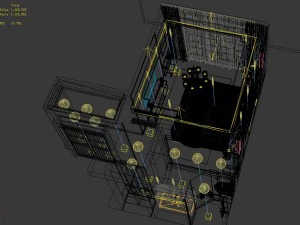 panorama chinese style family bedroom space 11 3D Model
