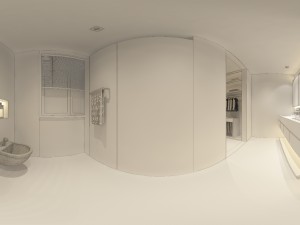panorama chinese style bathroom toilet space 01 Modèle 3D