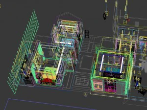 panorama chinese style bathroom toilet space 01 3D Model