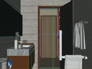 panorama chinese style bathroom toilet space 02 3Dモデル