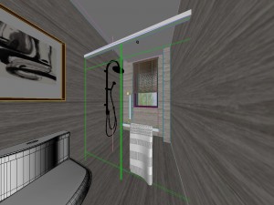 panorama chinese style bathroom toilet space 03 Modelo 3D