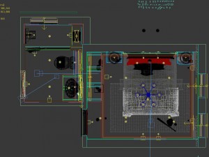 panorama chinese style bathroom toilet space 04 Model 3D