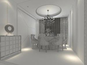 restaurant kitchen 1804 3D Model