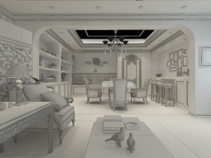 restaurant kitchen 1805 Modèle 3D
