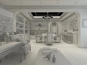 Кухня ресторану 1805 3D Модель