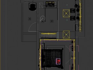 single apartment - aerial view 01 3D मॉडल