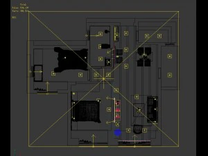 single apartment - aerial view 03 3D Model
