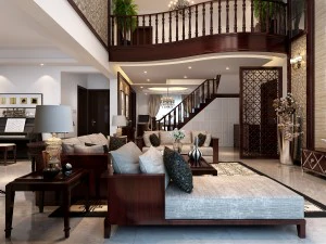 sala de estar europeia complexa retr&ocirc; 1790 Modelo 3D