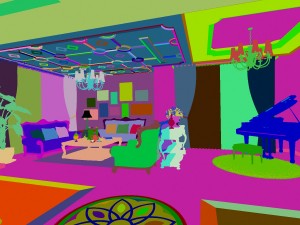 retro european living room 1730 3D Модель
