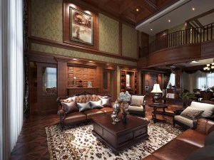 Европейская гостиная в стиле ретро 1825 года 3D Модель