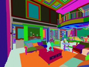 retro european living room 1825 3D Model