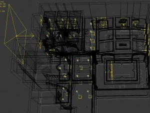 retro european living room 5157 3D Model