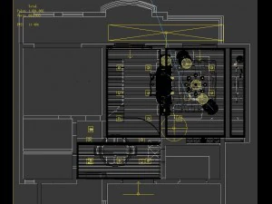 retro european living room 5159 3D Model