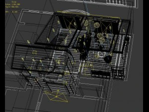 retro european living room 5159 3D Model