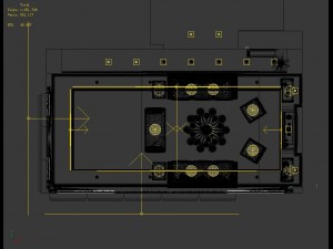 double - style high - end european living room 1720 Modello 3D