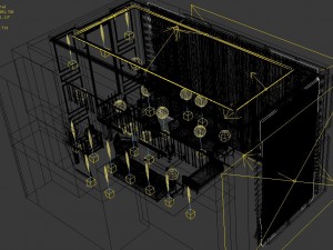 double - style high - end european living room 1720 Modello 3D