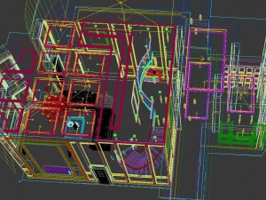 deluxe retro duplex continental living room restaurant 5131 3D Model