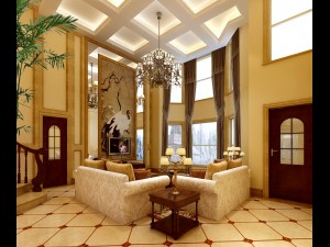 deluxe retro duplex continental living room restaurant 5131 3D Model