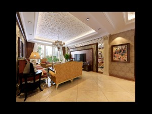 luxurious retro european living room 1737 Modèle 3D