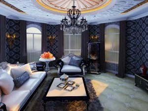 luxury retro european living room 1739 3D Model