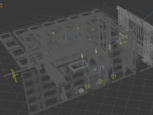 deluxe retro european living room 1764 3D Model
