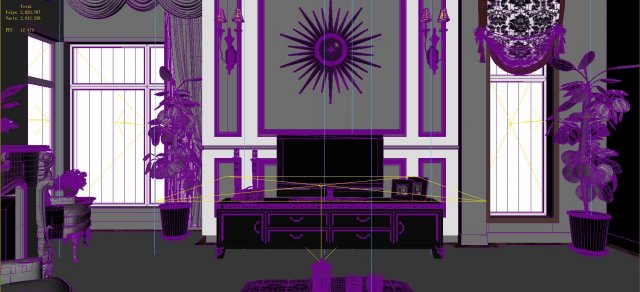 luxury retro european style living room 5109 Model 3D .c4d .max .obj .3ds .fbx .stl .blend 