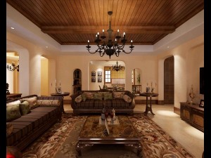 deluxe retro european style living room 5116 3D Модель