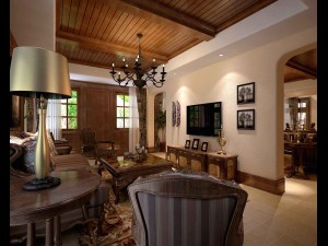 deluxe retro european style living room 5116 3D Модель