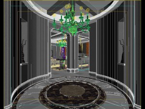 deluxe retro european style living room 5116 3D Модель