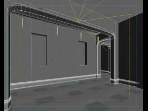 deluxe retro european style living room 5116 3D Model