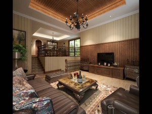 deluxe retro european living room 5117 3D Model
