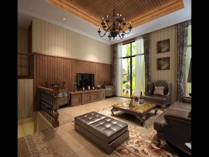 deluxe retro european living room 5117 Modelo 3D