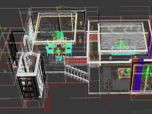 deluxe retro european living room 5117 3D Model